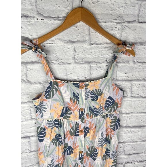 LAUREN CONRAD Women's Lavender Tie Strap Botanical Dress Small - Picture 2 of 6